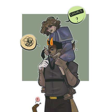 Half Body + Full Body, Full Render, 2 Characters